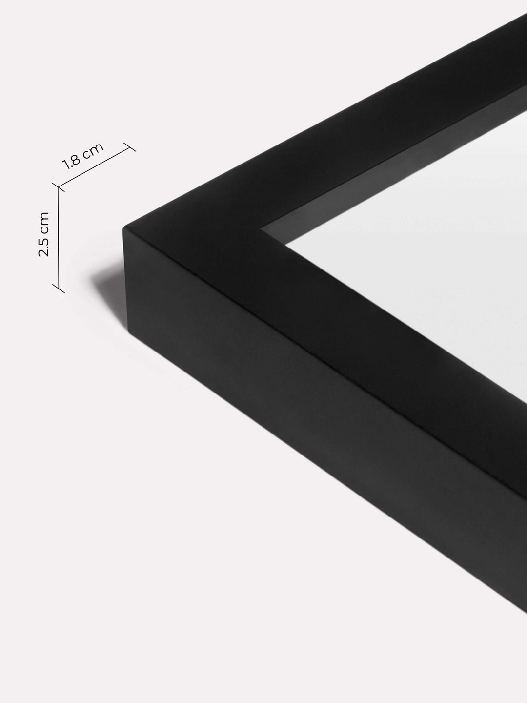 Classic Frame, Black, A4 - Close-up view