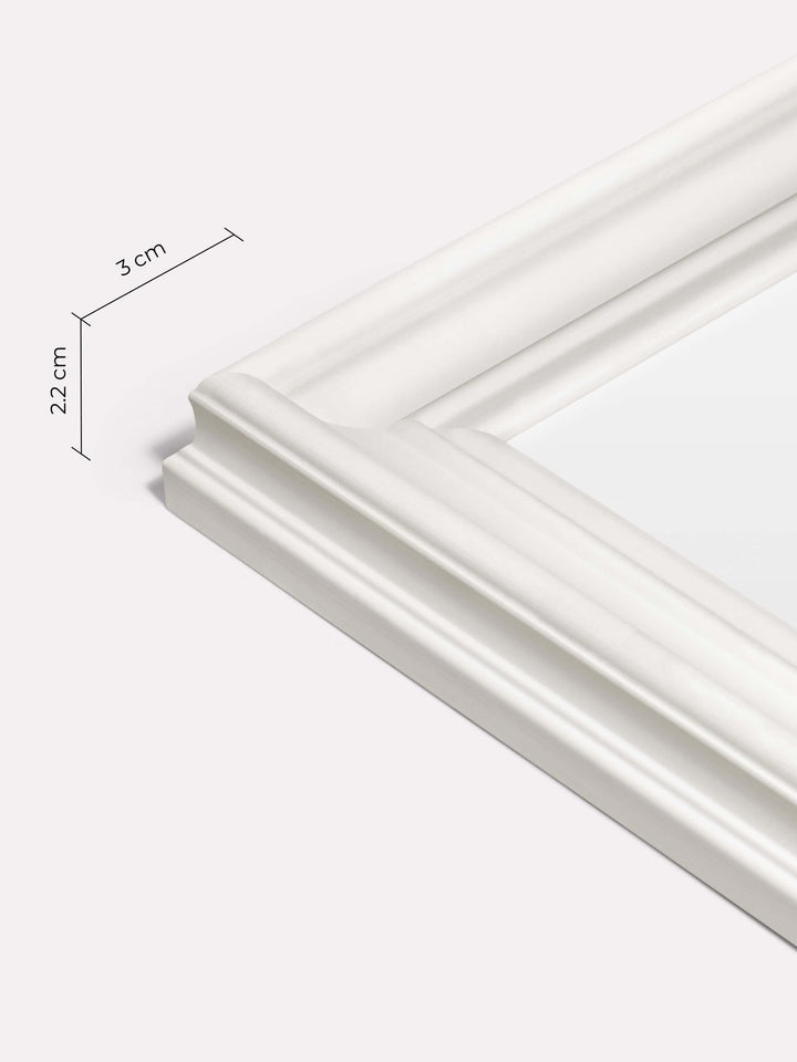 Decorative Frame, White, 40x50 cm - Close-up view